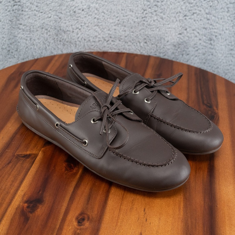 Sperry x Aritzia Slim Boat Shoes Loafers Slip On Brown Leather Womens Size 10